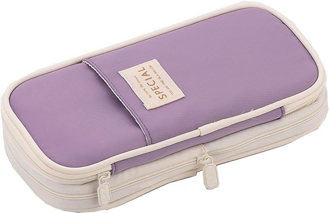 ARNUIXTY Large Storage Pencil Case Pen Bag with Zipper Big Capacity Pouch Organizer for Office Travel Holder Box - Image 2